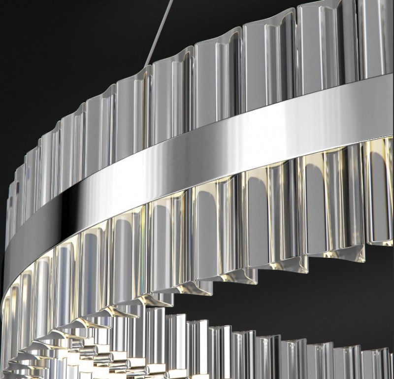 Светильник MD.6019 СHROME/РОМ ` D1000*350/H1200/1/LED/60W/4500K ASK DZN22-05