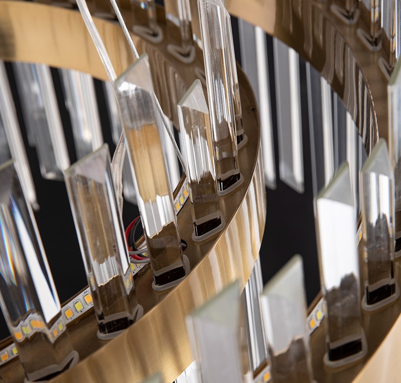 Светильник MD.6024 BRASS/ЛАТУНЬ ` D400+600/H1200/1/LED/...W 4500K ASK2 DZN22-05