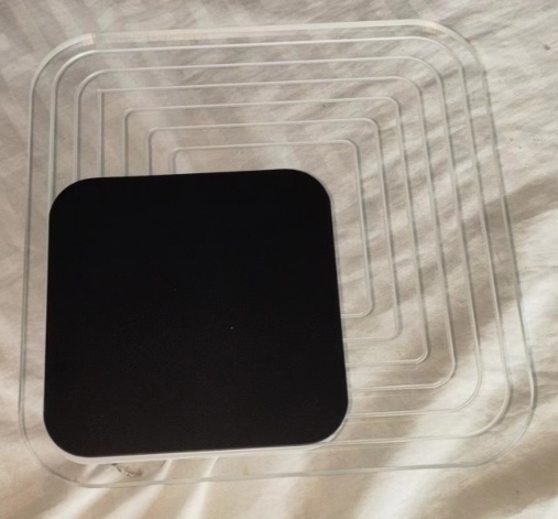 Светильник настенный SPFD-4747 ЧЕРНЫЙ ` D200*200/H40/1/LED/6W/4000K с выключателем GALLO 24-07