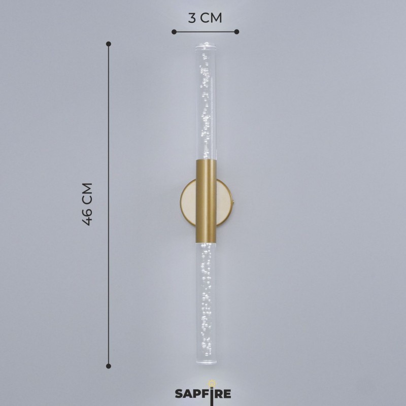 Светильник настенный SPF-4767 ЗОЛОТО ` D100/H30*460/2/LED/6W 4000K COMETA2 24-12