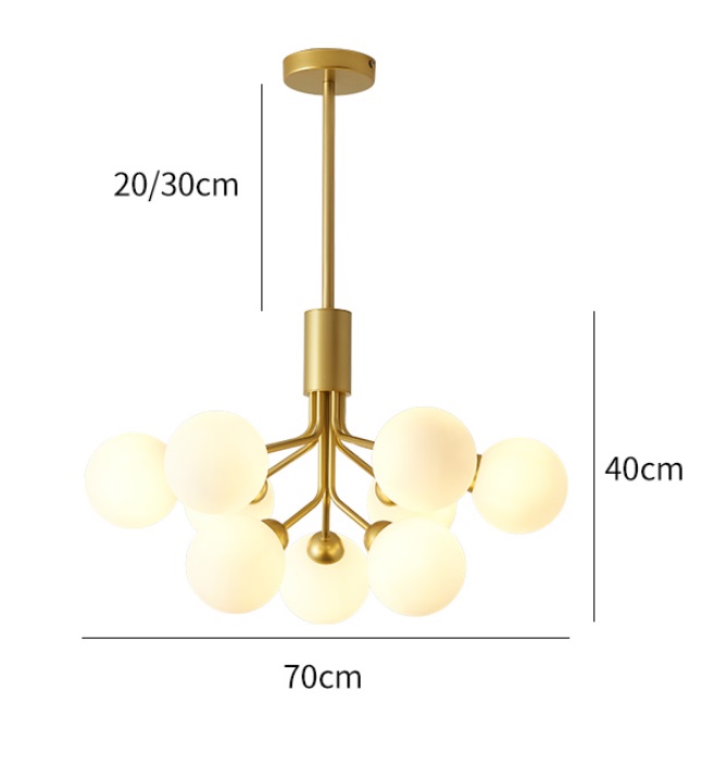 Светильник DZN1-2-52 ЗОЛОТО ` D700*400/H900/9/G9/40W