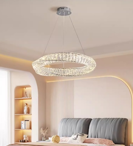 Светильник подвесной светодиодный ElegantLight DZN-8188 РОМ ` D400/H1200/1/LED/25W/4000K DOMO 24-07