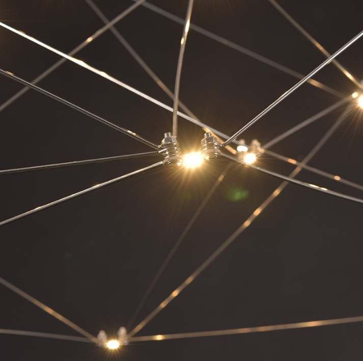 Светильник подвесной ElegantLight DZN-8201 MAT.CHROME ` D122*55/H40*150/118/LED/59W/3000K 22-10 SELE