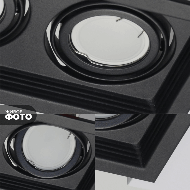 Cветильник SPF-6091 BLACK/ЧЕРНЫЙ ` D130*260/H45/2/MR16/50W SOFIT 24-07 (1/30)