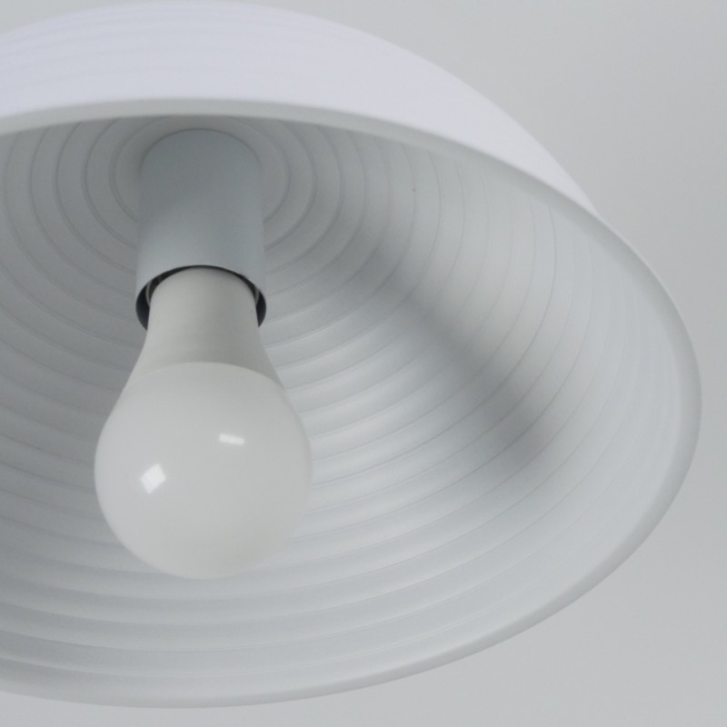 Светильник подвесной SPF-6114 БЕЛЫЙ+БЕЛЫЙ ` D300/H1150/1/E27/40W без ламп, белый провод SPFD PATIO