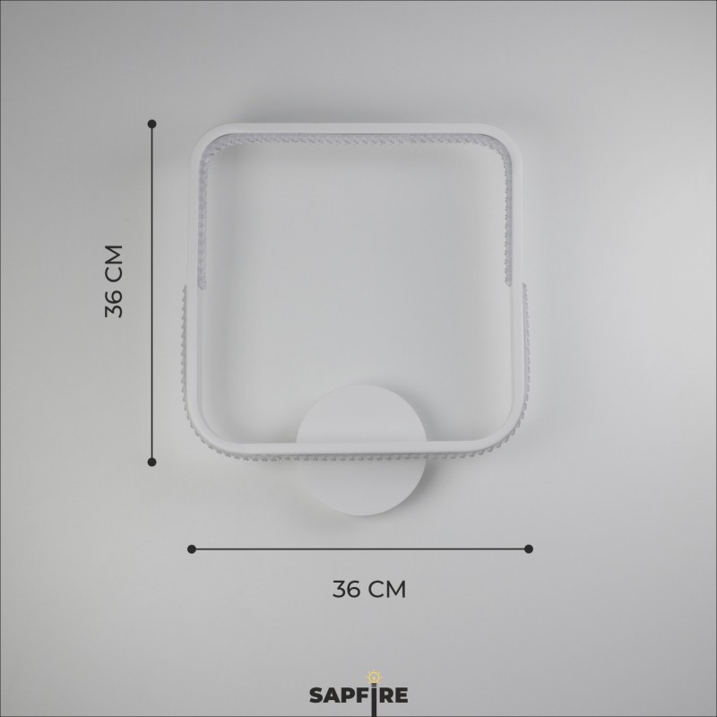 Светильник настенный SAPFIR SPF-4841 WHITE/БЕЛЫЙ ` D360/H70/1/LED/2*21W без ПДУ TERRA 22-10