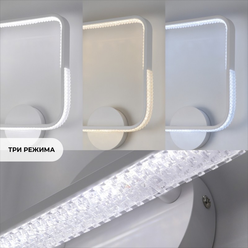 Светильник настенный SAPFIR SPF-4841 WHITE/БЕЛЫЙ ` D360/H70/1/LED/2*21W без ПДУ TERRA 22-10