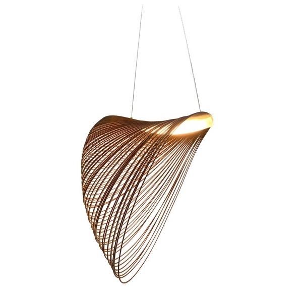 Светильник DZN-34220 КОРИЧНЕВЫЙ ` D400/H600/1/LED/10W/4000K FOSSIL цвет древесин 24-08 ZSUZSANNA