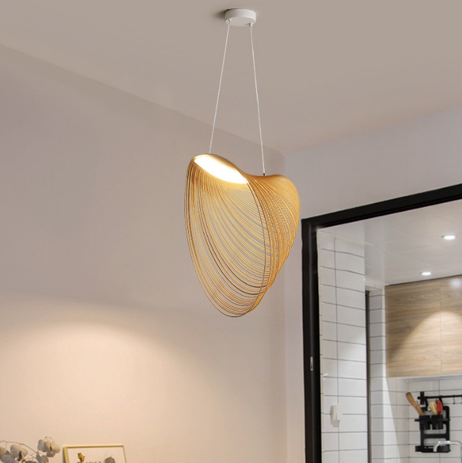 Светильник DZN-34220 КОРИЧНЕВЫЙ ` D400/H600/1/LED/10W/4000K FOSSIL цвет древесин 24-08 ZSUZSANNA