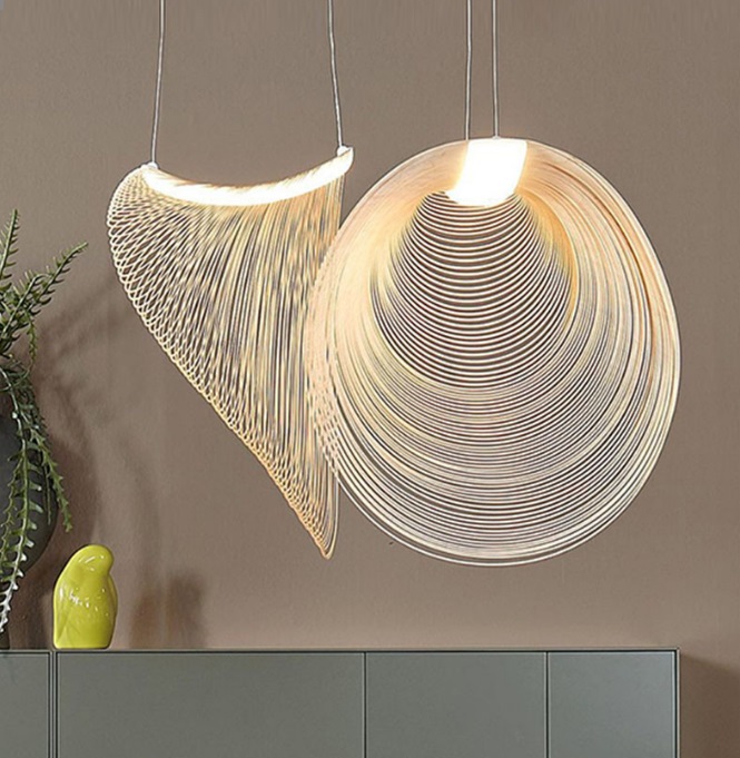 Светильник DZN-34220 КОРИЧНЕВЫЙ ` D400/H600/1/LED/10W/4000K FOSSIL цвет древесин 24-08 ZSUZSANNA