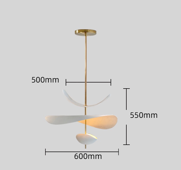 Светильник DZN-65311 ЗОЛОТАЯ БРОНЗА ` D600/H550+1000/1/LED/.W/3000K