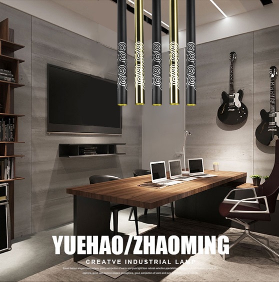 Светильник SPF-1540 BLACK/ЧЕРНЫЙ ` D50/H500-1200/1/GU10/50W + LED 6W подсветка SPF13-1