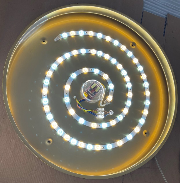 Светильник потолочный SAPFIR SPF-9384 BRASS/ЛАТУНЬ ` D500/H40/1/LED/70W/4000K без ПДУ SLM 23-01 (1/1