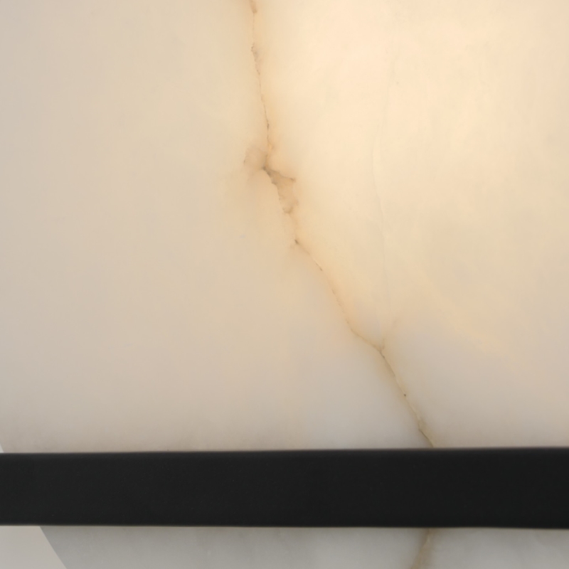 Светильник настенный ElegantLight DZN-12215 ЧЕРНЫЙ + БЕЛЫЙ МРАМОР ` D300*250/H100/1/E14/40W RIKEN 23