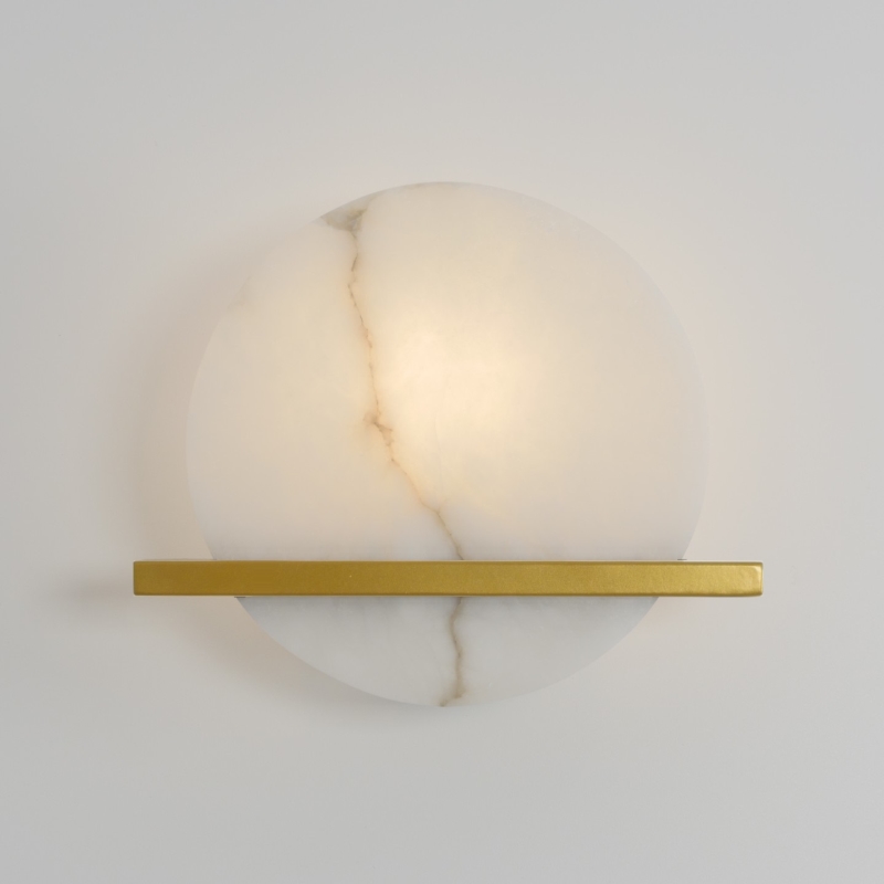 Светильник настенный ElegantLight DZN-12245 ЗОЛОТАЯ БРОНЗА + БЕЛЫЙ МРАМОР ` D250*200/H100/1/E14/40W