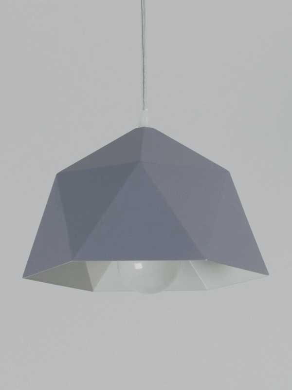 Светильник подвесной SPF-6126 СЕРЫЙ+БЕЛЫЙ ` D245/H1120/1/E27/40W без ламп, прозрачный провод SPFD PA