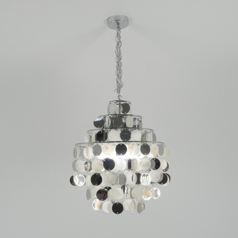 Светильник подвесной SAPFIR SPFD-40941 SHELL РОМ/CHROME ` D400/H1500/4/E27/60W без ламп CEDAR