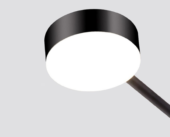 Светильник потолочный SAPFIR SPF-9425 ЧЕРНЫЙ ` D1160/H120/16/LED/..W/4000-4500К GERHORT 22-12