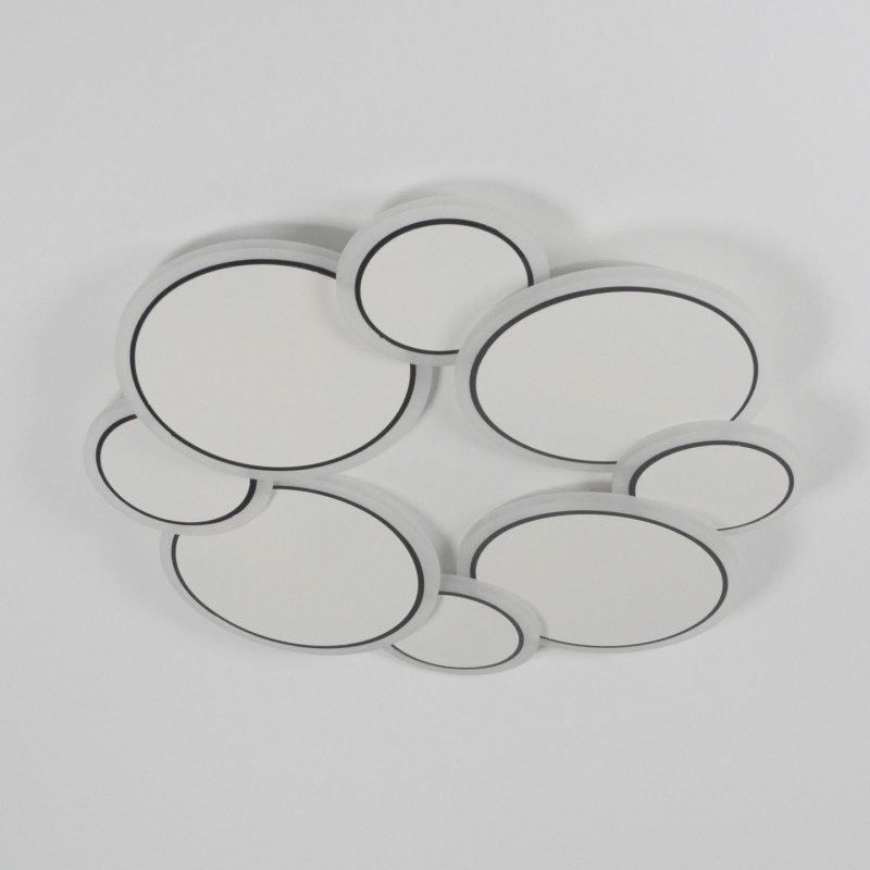 Светильник потолочный SAPFIR SPF-9462 WHITE/БЕЛЫЙ ` D500/H60/1LED/60W 2.4G DISCUS 24-12