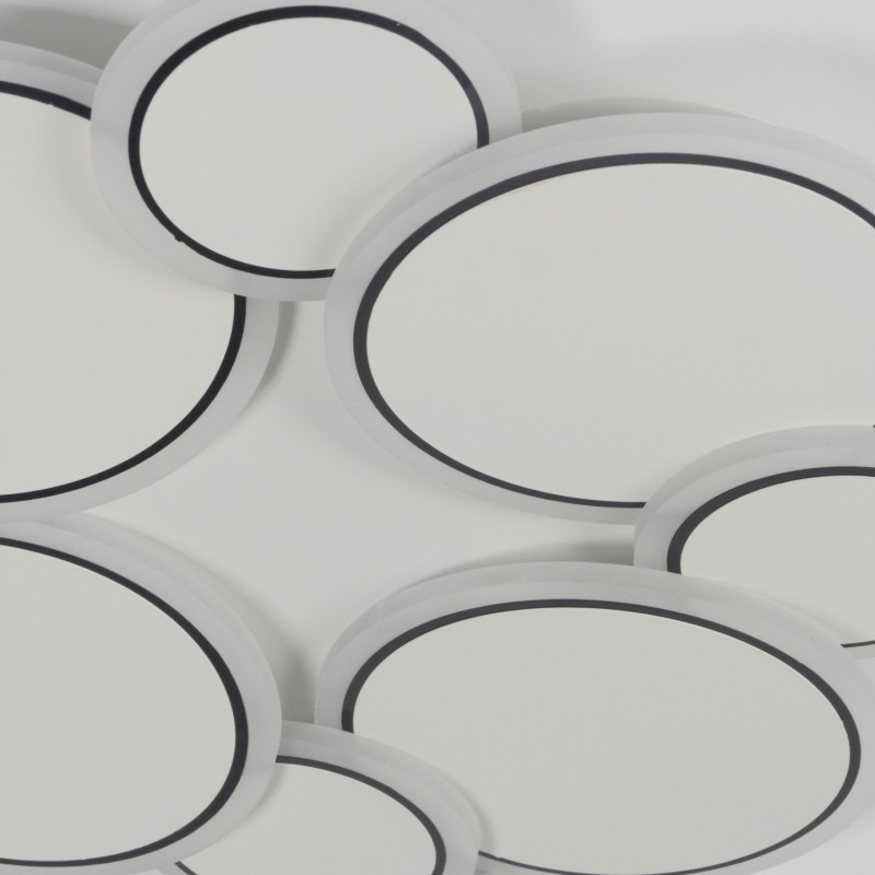 Светильник потолочный SAPFIR SPF-9462 WHITE/БЕЛЫЙ ` D500/H60/1LED/60W 2.4G DISCUS 24-12