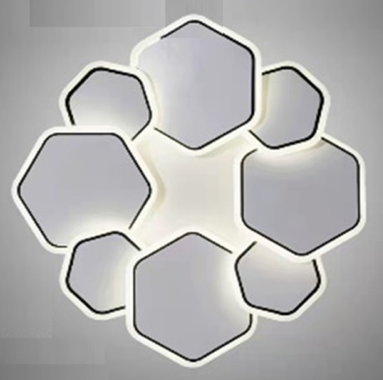 Светильник потолочный SAPFIR SPF-9464 WHITE/БЕЛЫЙ ` D550*550/H60/1LED/60W 2.4G DISCUS 24-12