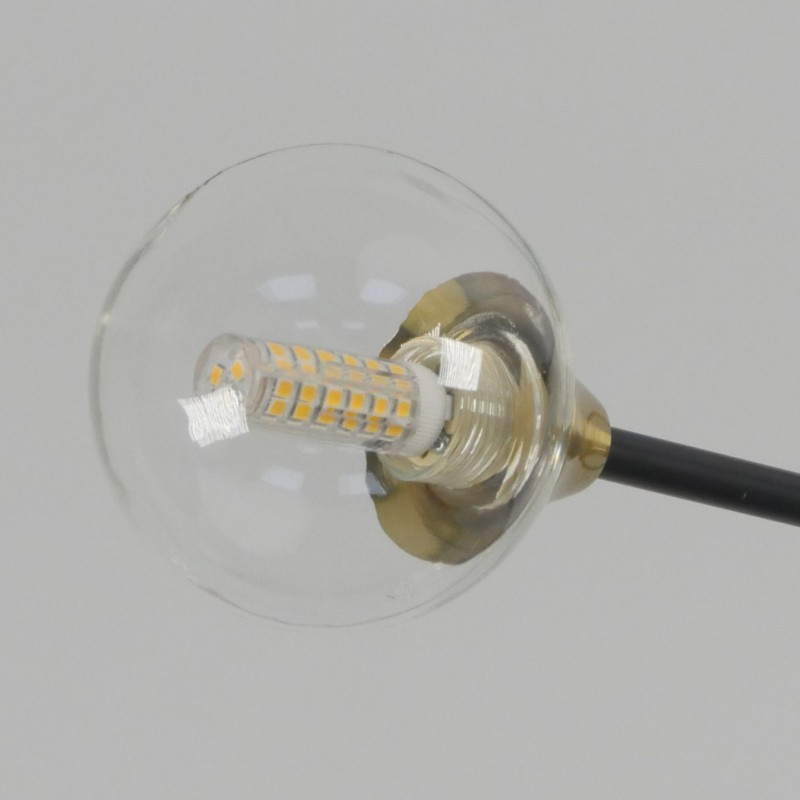 Светильник потолочный SAPFIR SPF-9490 ЧЕРНЫЙ/БРОНЗА ` D700/H550/5/G9/28W/ без ламп Annet