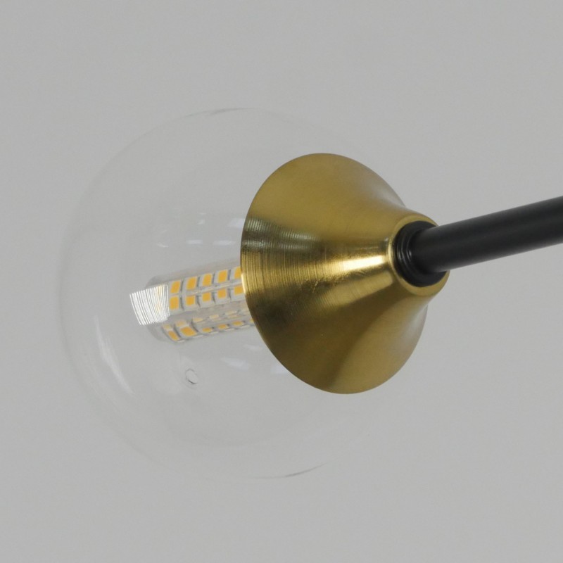 Светильник потолочный SAPFIR SPF-9490 ЧЕРНЫЙ/БРОНЗА ` D700/H550/5/G9/28W/ без ламп Annet