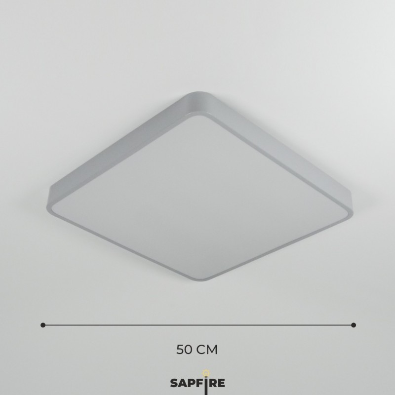 Светильник потолочный SAPFIR SPF-9512 СЕРЫЙ ` D500/H50/1/LED/40W 2.4G COSMOPOLITAN SPFD