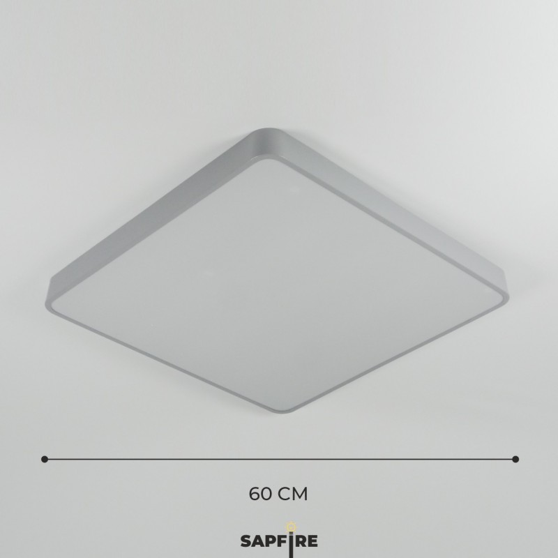 Светильник потолочный SAPFIR SPF-9513 СЕРЫЙ ` D600/H50/1/LED/60W 2.4G COSMOPOLITAN SPFD