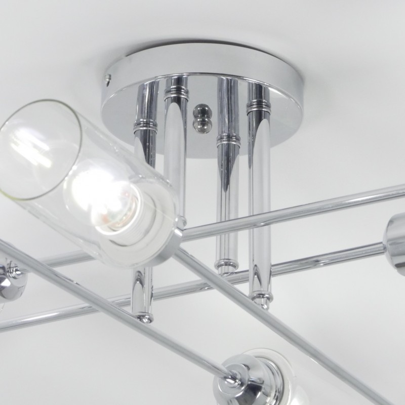 Светильник потолочный SAPFIR SPF-9527 ром/Chrome/D400/H200/8/E27/80W/без ламп Quar8 SPFD