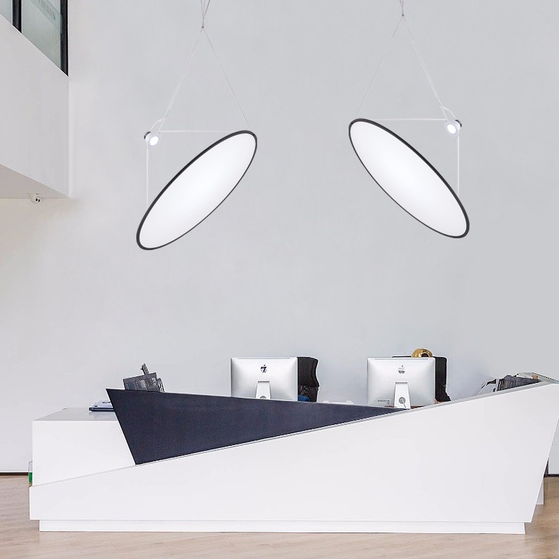 Светильник DZN-12358 ЧЕРНЫЙ + БЕЛЫЙ ЭКРАН ` D700/H1500/1/LED/5W/4500K