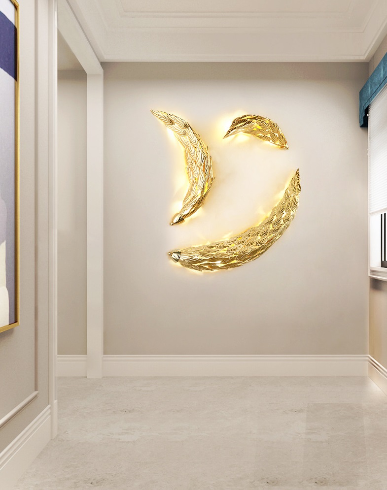 Светильник панно ElegantLight DZN-6310 ЗОЛОТО ` D470+670+1030/H100/16/G9/40W GOLDENFLOWER (композици