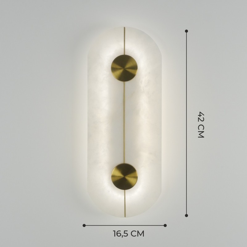Светильник DZN-36252 БЕЛЫЙ/МРАМОР ` D420*165/H100/1/LED/16W/4500K PHEBE 23-12
