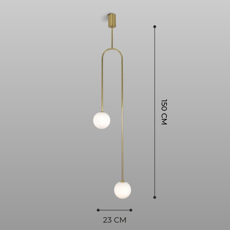Светильник DZN-34206 БРОНЗА ` D230/H1500/2/G9/40W ARCH 24-03