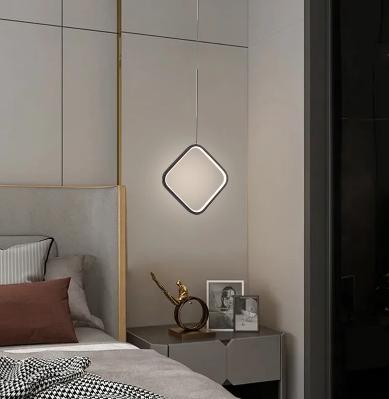 Подвесной светильник SPFD-43430 ЧЕРНЫЙ ` D220*220/H1300/1/LED/12W 3000-6500K RIIM