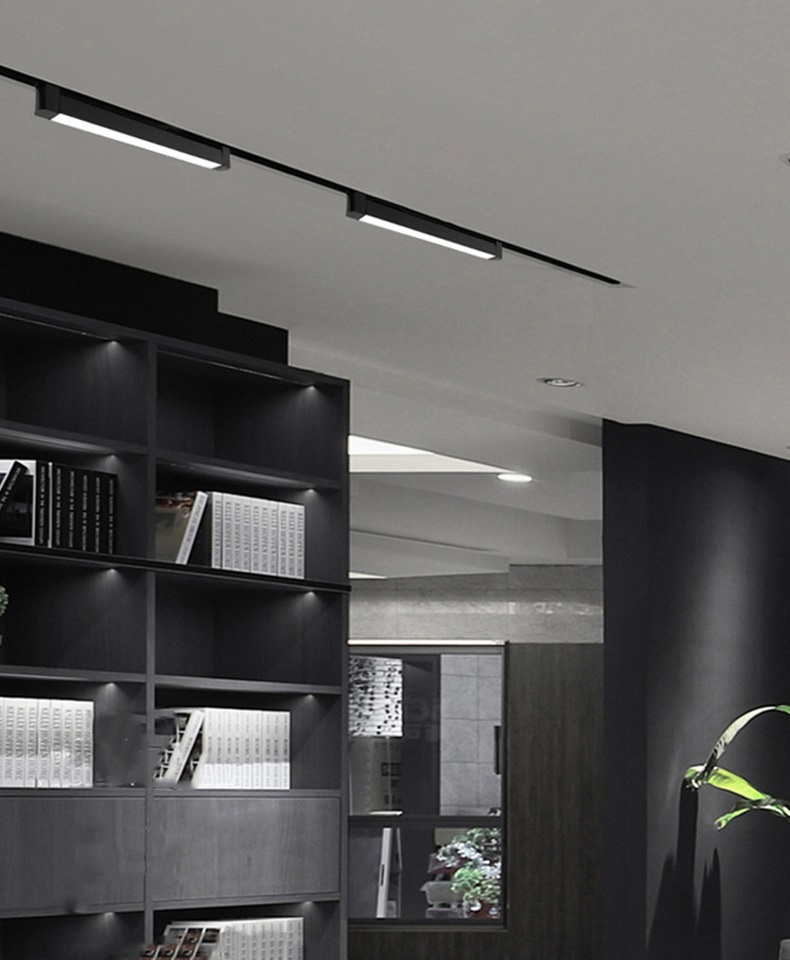 Светильник трековый SAPFIRE SPF-9641 ЧЕРНЫЙ ` 1/LED/30W/4500K 475*35*32mm неповоротный CASPER 26-01