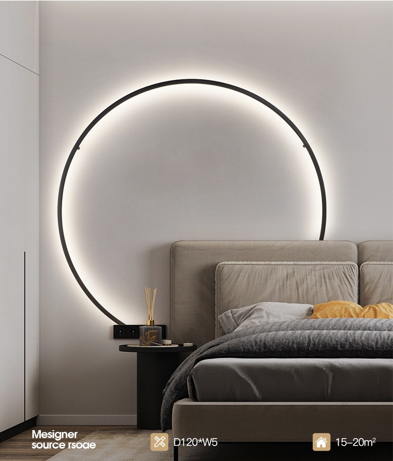 Светильник ElegantLight DZN-11115 ЧЕРНЫЙ ` D1200/H60/1/LED/40W/2800-6500K без ПДУ GUARD-LU23-12