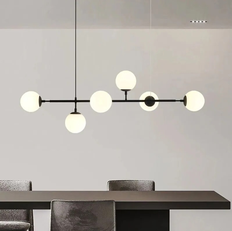 Светильник DZN-2313-6 ЧЕРНЫЙ ` D1200*450/H1200/6/E27/40W 24-10