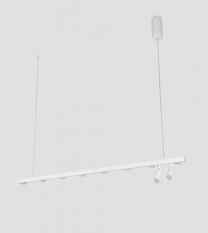 Светильник подвесной ElegantLight DZN-8227 WHITE ` D120/H120/8+2/LED/30W/3000K 23-12 VISION