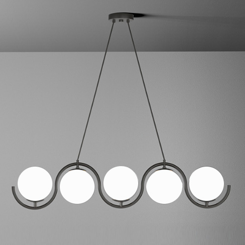 Светильник DZN-20312 ЧЕРНЫЙ ` D770/H1300/5/E14/40W плафон 120мм JAGNA 23-12