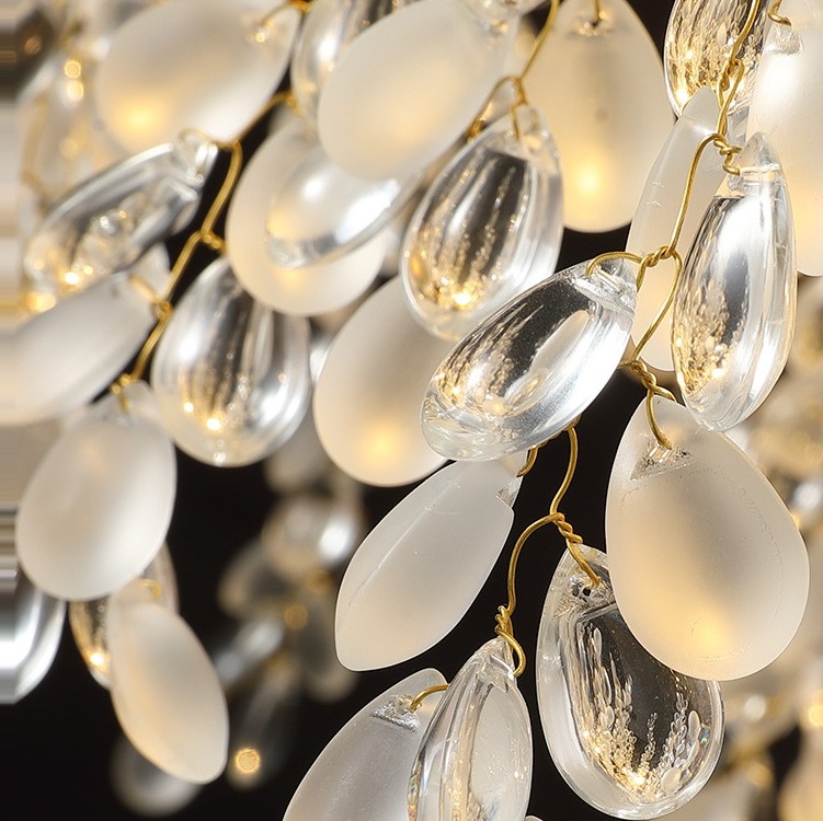 Светильник потолочный ElegantLight DZN-45094 ЗОЛОТО ` D800/H1200/10/G9/40W DROPLETS