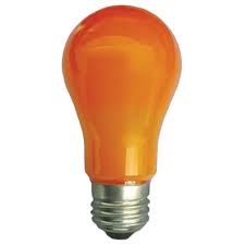 Ecola classic LED color 8,0W A55 220V E27 Orange Оранжевая 360° (композит) 108x55