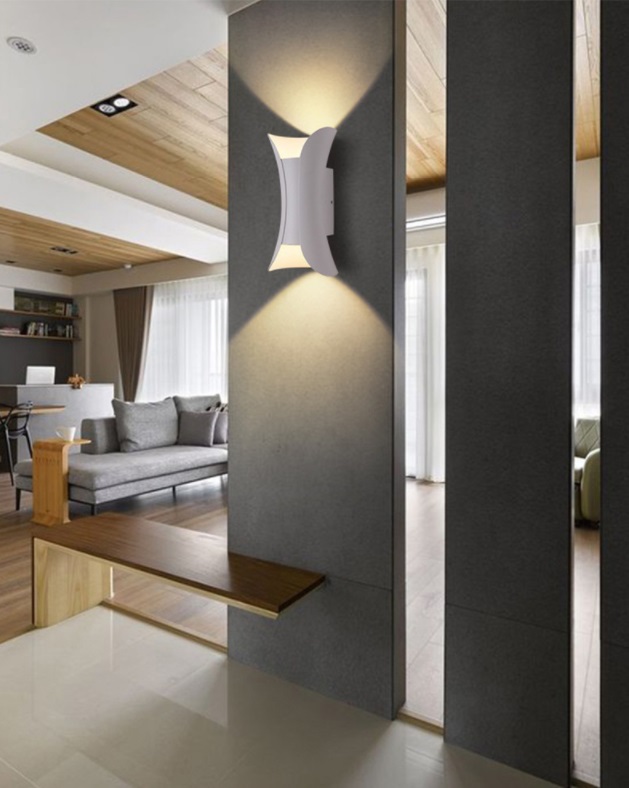 Светильник Elegant SPF-9850 WHITE/БЕЛЫЙ ` 2/LED/12W/4000-4500K 125*125*300mm SPF22-02 (1/20)