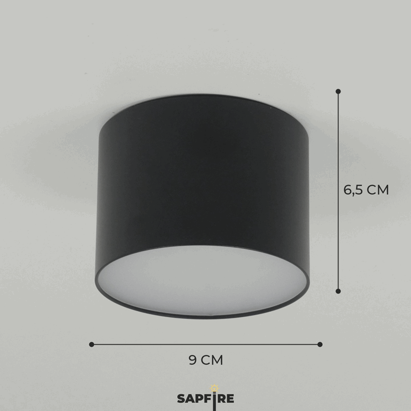 Светильник RG-TD0901B ЧЕРНЫЙ D90/H65/1/LED/9W/4000K