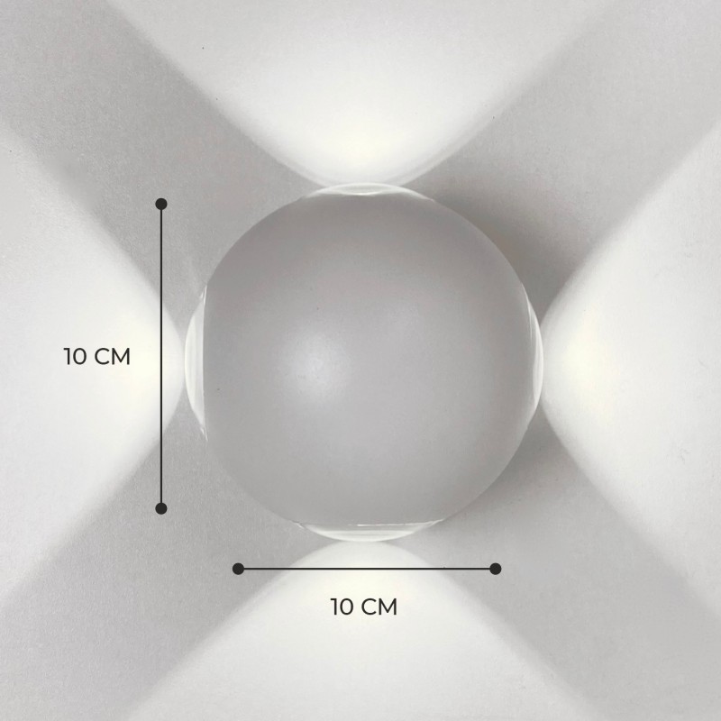 Светильник Elegant SPF-9871 WHITE/БЕЛЫЙ ` D100/H100/4/LED/12W/4000-4500K CARLSON SPF09