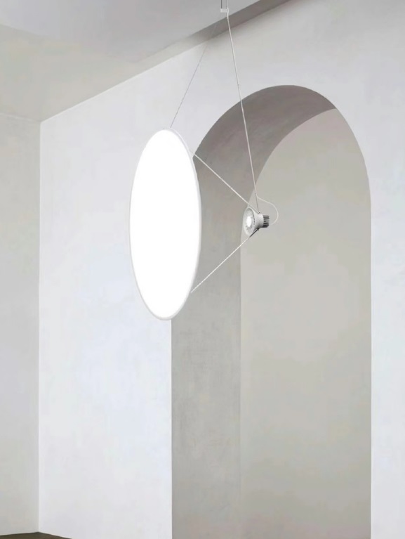 Светильник DZN-12425 БЕЛЫЙ + БЕЛЫЙ ЭКРАН ` D500/H1500/1/LED/5W/4500K