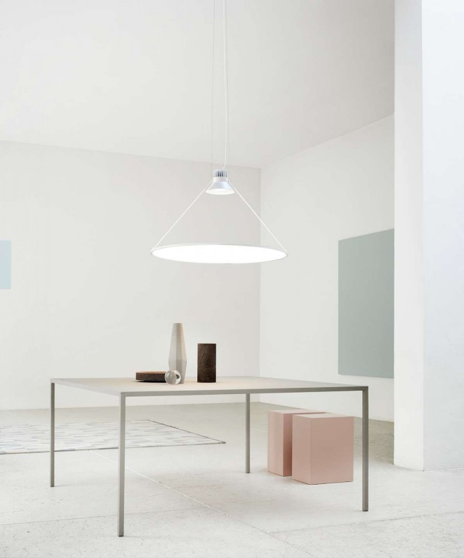 Светильник DZN-12425 БЕЛЫЙ + БЕЛЫЙ ЭКРАН ` D500/H1500/1/LED/5W/4500K