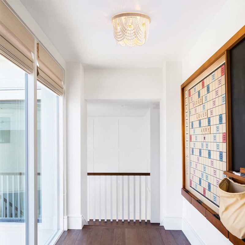 Светильник DZN-12431 БЕЛЫЙ + БЕЛОЕ ДЕРЕВО ` D400/H350/3/E14/40W BOHO