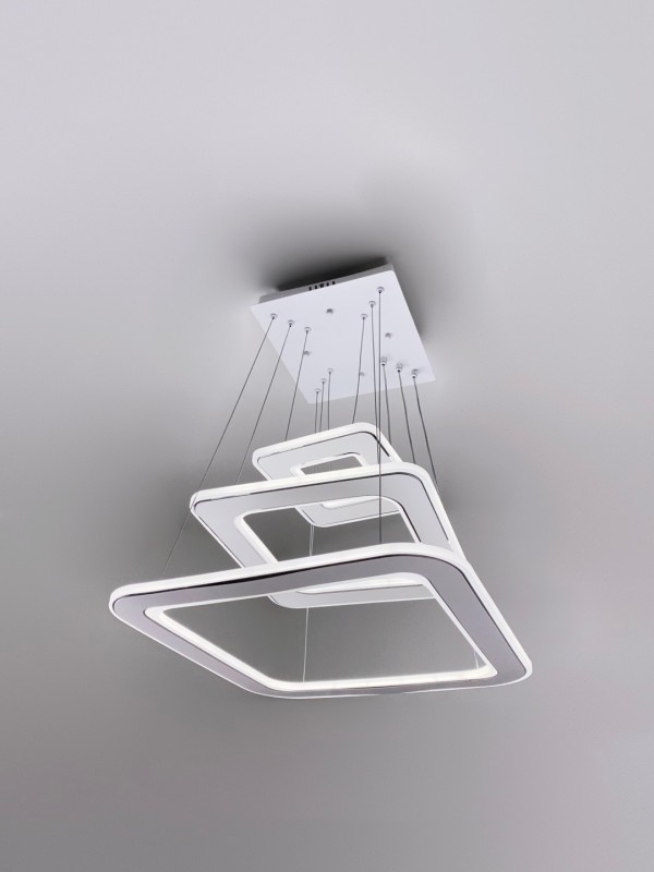 Светильник SPF-37553 БЕЛЫЙ + РОМ ` D480+380+210/H1200/3/LED/80W 2.4G DOUBLE SPF22-02