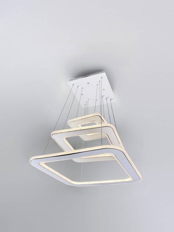 Светильник SPF-37553 БЕЛЫЙ + РОМ ` D480+380+210/H1200/3/LED/80W 2.4G DOUBLE SPF22-02